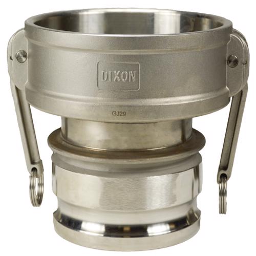 1520-DA-SS Dixon® Cam & Groove Reducing Coupler x Adapter (Type DA) 1520-DA-SS Stainless Steel Type DA Cam & Groove Reducing Coupler x Adapter